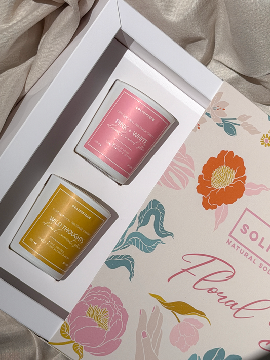 SOLIDIFIQUE Кутия с 4 мини масажни свещи FLORAL BOX
